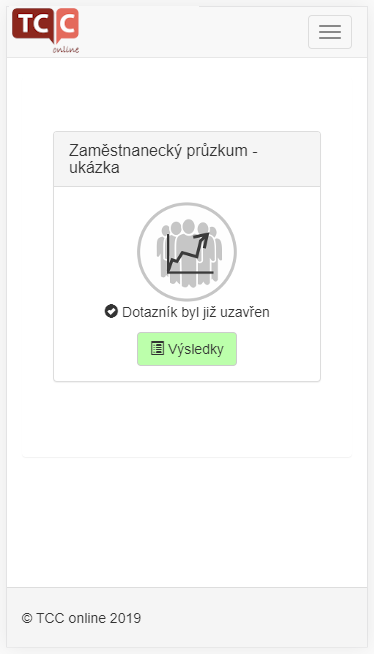 Zaměstnanecký průzkum výstup –