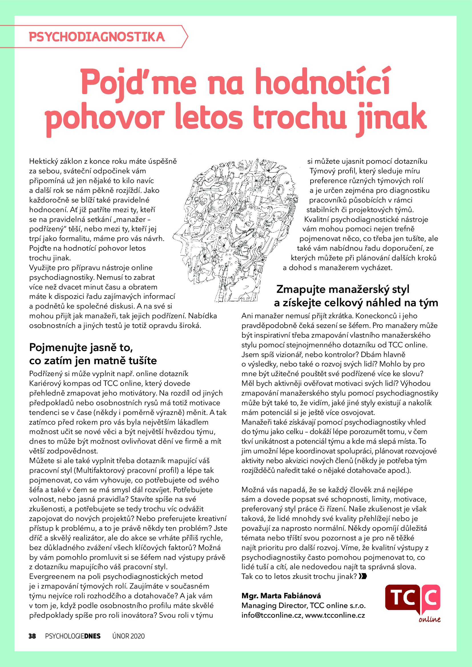 Článek – hodnotící pohovor letos trochu jinak
